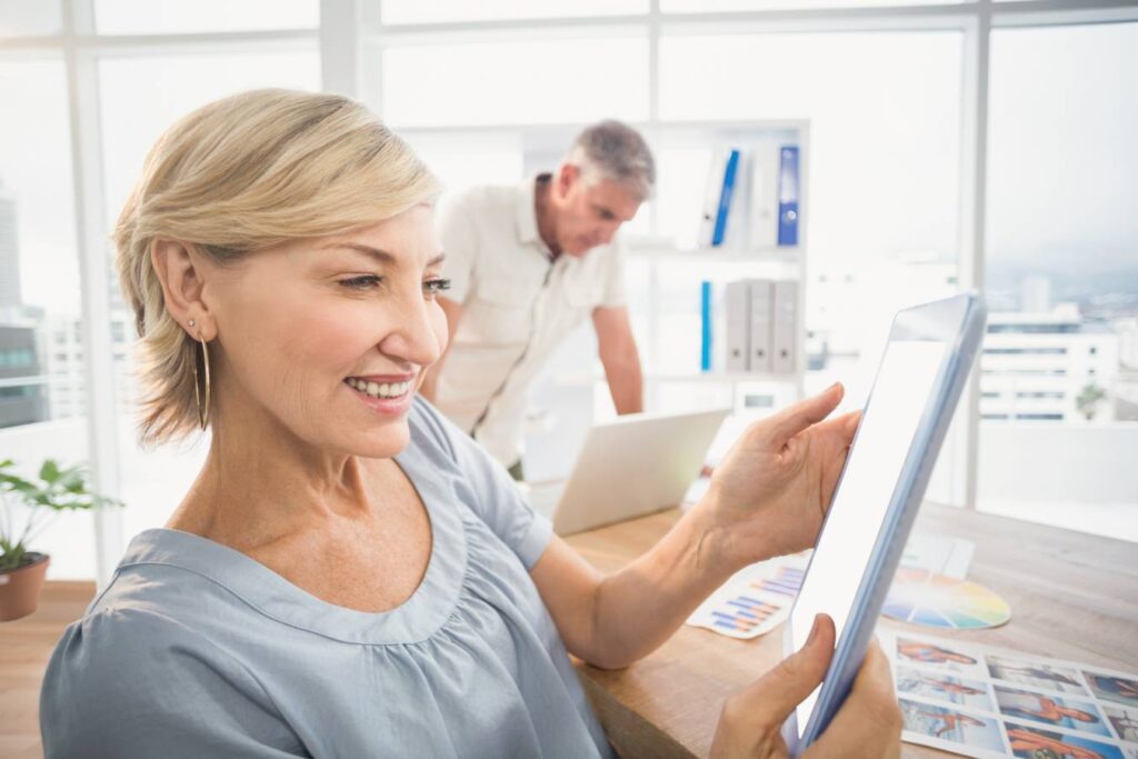 smiling woman